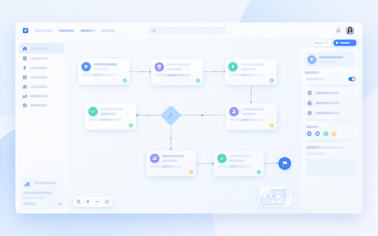 Workflow automation builder interface